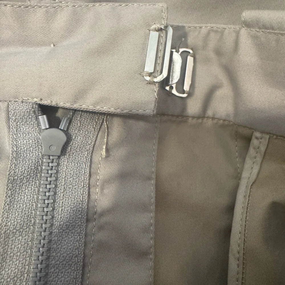 Women Tan Chanel Pleated Pants